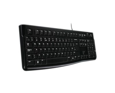 Клавіатура Logitech K120, Black, USB, стандартна, 104 кнопки, українська розкладка клавіатури, 1.8 м (920-002643) 130196 фото