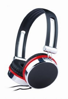 Навушники Gembird MHS-903, Black/Red, 2 x Mini jack (3.5 мм), накладні, регулятор гучності, кабель 1.5 м 94215 фото