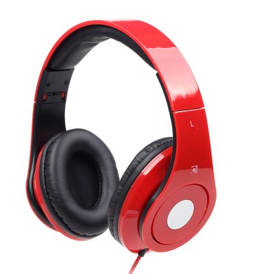 Навушники GMB Audio MHS-DTW-R, Glossy Red, Mini jack, накладні, серія 'Детройт' 123225 фото
