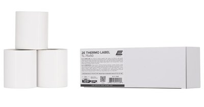 Термоетикетки 2E TL-75x50, 500 шт, 3 рулоні (2E-TL-75X50) 254200 фото