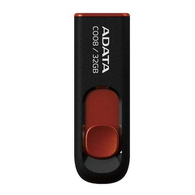 USB Flash Drive 32Gb ADATA C008, Black (AC008-32G-RKD) 103092 фото
