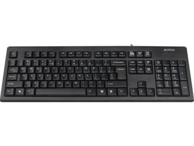 Клавіатура A4tech KR-83 Black, PS/2, X-slim, великий Enter 228 фото