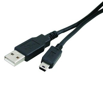 Кабель USB - mini USB 1.8 м ATcom Black, феритовий фільтр 17116 фото