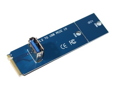 Адаптер Dynamode NGFF M.2 Male to USB 3.0 Female для PCI-E 1X 165003 фото