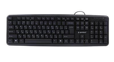Клавіатура Gembird KB-U-103-UA стандартна, USB, Black 109497 фото