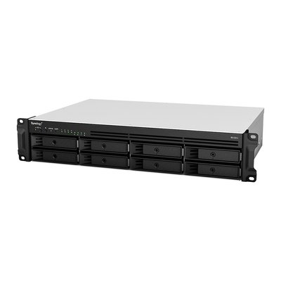 Мережеве сховище Synology RackStation RS1221RP+, Black, 2U, 4Gb DDR4 ECC, 8x3.5'/2.5' SATA, 4xGLan, 2xUSB3.2, 1xeSATA, 1xPCI-E 8x, 2U, 88x482x407.5 мм, 11.7 кг 254622 фото