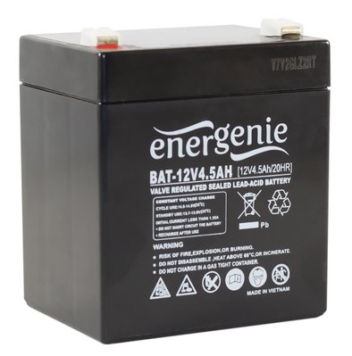 Батарея для ДБЖ 12В 4,5Ач EnerGenie 70x100x90 (ШхВхД) BAT-12V4.5AH 3572 фото