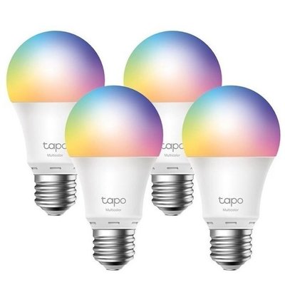 Розумна лампочка TP-Link Tapo L530E, 4 шт, E27, WiFi (2.4 GHz), 8.7 Вт, 806 Лм, 2500-6500K, 16 млн. відтінків 258965 фото