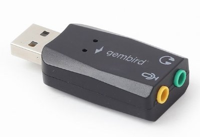 Звукова карта USB 2.0, 5.1, Gembird, Black, Box (SC-USB2.0-01) 218083 фото