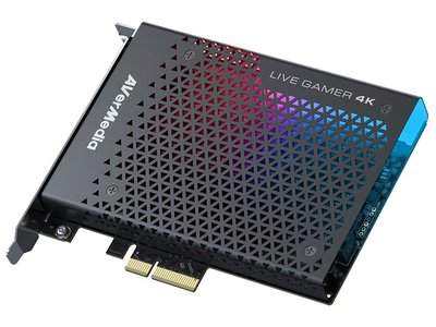 Плата захоплення AverMedia Live Gamer 4K, PCI-E x4, HDMI 2.0 / HDMI 2.0, до 2160p60 HDR, MPEG 4 (H.264+AAC), RGB підсвічування (GC573) 245898 фото