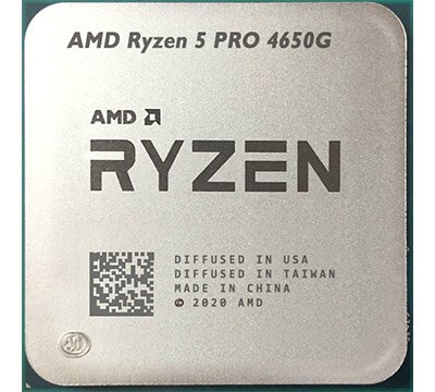 Процесор AMD (AM4) Ryzen 5 PRO 4650G, Tray + Cooler, 6x3.7 GHz (Turbo Boost 4.3 GHz), Radeon Graphics (1900 MHz), L3 6Mb, Zen 2, 7 nm, TDP 65W (100-100000143MPK) 206245 фото