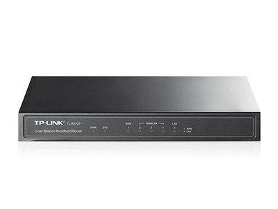 Роутер TP-LINK TL-R470T+ 5 WAN/LAN 10/100Mb, взаємозамінні порти WAN/LAN, DHCP сервер 107844 фото