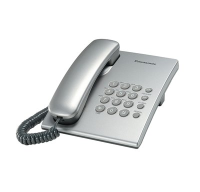 Телефон Panasonic KX-TS2350UAS Silver, повторний набір останнього номера, кнопка 'флеш', перемикання тон./імп. набору, регулювання гучності дзвінка, регулювання гучності динаміка 15357 фото