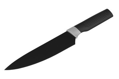 Ніж кухонний Ardesto Black Mars AR2014SK, Black, довжина леза 20см, кухарський, матеріал леза нержавіюча сталь, матеріал рукоятки пластик, можна мити в посудомийній машині 261366 фото