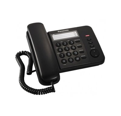 Телефон Panasonic KX-TS2352UAB Black, повторний набір останнього номера, 3 кнопки швидкого набору, індикатор виклику, кнопка 'флеш', перемикання тон./імп. набору, регулювання гучності дзвінка, регулювання гучності динаміка 122856 фото